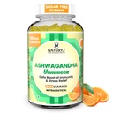 NATURYZ Clinically Researched KSM 66 Ashwagandha 500mg Gummies with Vitamin D3 | Strength, Energy, Immunity, Power & Stamina | Relax, Refresh Mind & Body | No Added Sugar | Gluten-Free, 50 Gummies(Orange Flavour)