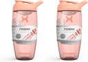 Promixx PURSUIT Protein Shaker Bottle – Premium Sports Blender Bottles for Protein Mixes and Supplement Shakes – Easy Clean, Durable Protein Shaker Cup (Pack of 2)