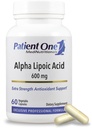 Patient One Alpha Lipoic Acid (ALA) 600 mg | Antioxidant Supplement to Support Nerve and Liver Health* | 60 Capsules