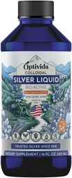 Colloidal Silver Liquid 10 PPM, Nano Silver Hydrosol Liquid Water - 16 oz