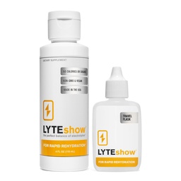 LyteShow - Electrolyte Drops for Rapid Rehydration + Digestion + Brain + Energy + Immunity | No Sugar | Trace Minerals | Unflavored, Subtle Mineral Taste - 40 Servings (Magnesium, Potassium, Zinc)
