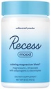 Recess Mood Powder, Calming Magnesium L-Threonate Blend with Passion Flower, L-Theanine, Electrolytes, Magnesium Calm Support Powder Supplement - Unflavored 28 Serving Tub