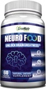 GreeNatr Brain Supplements for Memory and Focus - Ginko Biloba Capsules Brain Booster Supplement with B1, Folic Acid & Calcium - Memory Supplements for Cognitive & Brain Health 60 Capsules (1 Bottle)