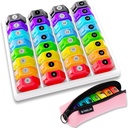Monthly Pill Organizer 1-Time a-Day: 30 Day Pill Organizer with Labels, Portable Monthly Pill Box, Month Pill Holder ith Portable Zipper Bag for Vitamin, Medicine, Fish Oil, Supplements