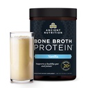 Ancient Nutrition Grass Fed, Cage Free, Bone Broth Protein Powder, 20g Protein, Hydrolyzed Collagen Peptides, Keto & Paleo Friendly, Supports Joint, Gut Health, Vanilla, 20 Servings