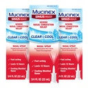 Mucinex Sinus-Max Nasal Spray Decongestant, 12 Hour Over-The-Counter Medication Nose Spray for Sinus Relief, Nasal Decongestants for Adults, Cooling Menthol, 0.75 Fl Oz (Pack of 3)