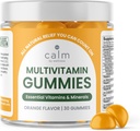 Calm by Wellness Multivitamin Gummies - All Natural Vegan Adult Multivitamin Gummy - Packed with Antioxidant Vitamins C & E, B12, B6, Folic Acid, Pantothenic Acid - Essential for Overall Health