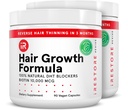 iRestore Hair Growth Supplement – Natural DHT Blockers & Multivitamin Blend – Vegan, Non-GMO, 90 Capsules – Supports Thicker, Stronger Hair for Men and Women – 2-Pack