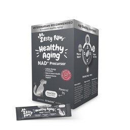 Zesty Paws NAD+ Precursor Supplement for Dogs - Niagen for Healthy Aging & Skeletal Muscle Support & Recovery - Brain, Heart, & Cellular Energy Support - Nicotinamide Riboside Chloride – 30 Sachets