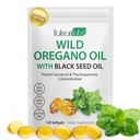 Oregano Oil Capsules, 2 in 1 Oil of Oregano with Black Seed Oil, Oregano Oil Supplement Capsules, Organic Oil of Oregano Extract, Non-GMO, Gluten Free