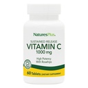 NaturesPlus Vitamin C 1000 mg with Rose Hips - 60 Sustained Release Tablets - Supports Immune Health, Energy & Antioxidant Protection - Vegetarian, Gluten Free - 60 Servings