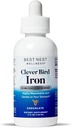 Best Nest Wellness Liquid Iron - Brain Health Support Supplement with Albion Taste-Free Iron - Aids Energy & Red Blood Cell Production - Bioavailable Iron Formula - Chocolate, 4 fl oz (120 Servings)