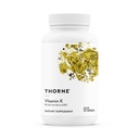THORNE Vitamin K, Vitamins K1 and K2 (as MK-4 and MK-7), 60 Capsules