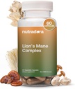 Lions Mane Supplement Capsules with Reishi Extract – 2000mg Lions Mane Mushroom Strength with Chaga, Shiitake, & Maitake for Mental Clarity, Memory, & Immune Support, Grown in USA