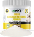 AKI Inulin Jerusalem Artichoke Powder (6oz/170g) Good in Fiber & Prebiotic, Ideal for Coffee, Smoothies, Juice & Other Meals - Vegan, Gluten-Free (Pack of 1)