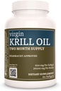Remedy’s Nutrition Virgin Krill Oil (Omega-3 Fatty Acids: EPA & DHA) | 600 mg, 60 Softgels Dietary Supplement | Two Month Supply