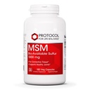 PROTOCOL FOR LIFE BALANCE MSM Bioavailable Sulfur - 1,000mg - Supports Joint Health & Healthy Hair, Skin & Nails* - Vegan & Non-GMO - 180 Veg Capsules