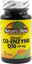 Nature's Blend HiSorb CoQ10 30mg, 30 Softgels - Heart Health Support, Crystal Free, Max Bioavailability, Clinically Proven, Gluten-Free, No Artificial Colors or Flavors, Dietary Supplement