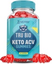 Justified Laboratories Tru Bio Keto ACV Gummies Advanced Formula 1000MG TruiBIo Keto Gummies Apple Cider Vinegar Formulated with Pomegranate Beet Juice Powder B12 Vegan Non GMO 60 Gummys