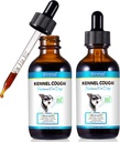 Kennel Cough for Dogs- Kennel Cough Treatment, Natural Cough Supplement for Dogs, Gentle Dog Congestion Relief, Liquid Dog Allergy Relief (2 Fl Oz (Pack of 2))