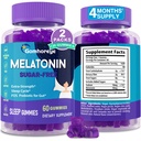 Melatonin Gummies 30mg for Adults - Maximum Strength Melatonin Gummies for Relaxation & Soothing, Exogenous Melatonin Supplement with FOS for Immune, Gut Health and pH Balance, Sugar Free -120 Counts