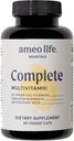 Daily Multivitamin for Adult Men & Women – Chelated Multivitamins with Zinc, Biotin, Iodine, Chromium, Manganese & Vitamins A, B6, B12, C, D, E – Complete Immune & Energy Support – 60 Capsules