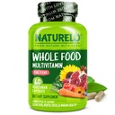 NATURELO Multivitamins for Teenage Girls/Boys, 60 Capsules, Whole Food Multivitamin with Minerals, Non-GMO, Vegetarian