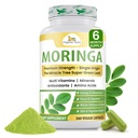 Organic Veda Moringa Capsule 1000mg, 6 Months Supply - True Green Pure Organic Moringa Leaf Superfood - Vitamins & Antioxidants Rich Powder, Energy, Digestion, Brain & Skin Health - 360 Vegan Capsule