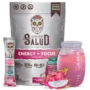 Salud 2-in-1 Energy Drink Powder + Focus, Dragon Fruit, 15 Servings