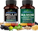 SANDHUHERBALS Sandhu Herbals Bundle - Sea Moss, Shilajit, Black Seed Oil, Ashwagandha, Ginger, Rhodiola Rosea, Panax Ginseng, Stinging Nettle
