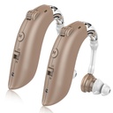 High-Performance Hearing Aids for Seniors Severe Hearing Loss - 1 Pair of Rechargeable Hearing Aids, Comfort Design Hearing Aid, Hearing Aids for Seniors Rechargeable with Noise Cancelling (Beige)