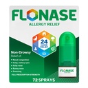 Flonase Allergy Relief Nasal Spray, 24 Hour Non Drowsy Allergy Medicine, Metered Nasal Spray - 72 Sprays - Fall and Seasonal Allergy Relief