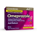 GoodSense Omeprazole Delayed Release Orally Disintegrating Tablets 20 mg, Strawberry Flavor, Dissolve Tabs, Treats Frequent Heartburn, Acid Reducer, Heartburn Medicine, 42 Tablets
