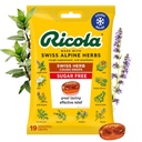 Ricola Swiss Herb Sugar Free Cough Drops with Menthol - Cough and Sore Throat Relief - 19 Count - Herbal Throat Lozenges