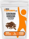 BulkSupplements.com Eleuthero Powder - Siberian Ginseng Powder, Eleutherococcus senticosus, Ginseng Herbal Supplement - Gluten Free, 500mg per Serving, 1kg (2.2 lbs) (Pack of 1)
