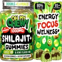 Pure Himalayan Shilajit Gummies - High Potency Gold Grade Resin - Energy Boost and Immune Support for Men and Women with Ashwagandha and Shatavari - Apple & Kiwi