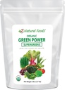 Z Natural Foods Organic Greens Superfood Powder - Barley Grass, Wheatgrass, Spirulina, Spinach, Broccoli, Alfalfa Leaf, Beet Root, Tomato, Dulse & Moringa - Raw Vegan Gluten Free - 5lbs