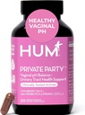 HUM Private Party Vaginal Probiotics for Women, pH Balance and Urinary Tract Support Vaginal Probiotic Supplement with Cranberry & Lactobacillus Blend, Women's Health Cranberry Pills, 30 Capsules