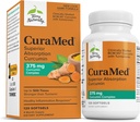 Terry Naturally CuraMed 375mg - Antioxidant Supplement for Brain & Immune Health Support - Dietary Supplement with Curcumin & Turmeric Essential Oil - Herbal Liver Support - 120 Softgels
