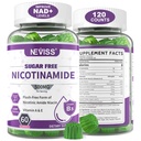 Nicotinamide 500mg Gummies, (Flush Free Niacin) Vitamin B3 Supplement,120Ct