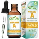 Why Not Natural Vitamin A Drops 10000 IU - Liquid retinyl Palmitate with Coconut MCT Oil, Vegan VIT A Supplement for Skin - 1 oz sublingual Tincture