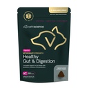 VetriScience Veterinary Strength Healthy Gut & Digestion - Pet Digestive Health Supplement for Cats & Dogs - Gut Health & Immune Support - Features Probiotics, Prebiotics & Postbiotics - 60 Count