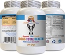 Vitamins for Dogs Eyes - Dogs Total Health Formula - Advanced Support - Hair Coat Teeth Gums Eye Urinary Care - Vitamin e for Dogs Skin - 60 Tablets (1 Bottle)