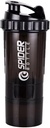 5 In 1 Protein Shaker Bottle - Professional Series Shaker Bottle for Protein Shakes And Pre Workout Gym Bottle,With Powder Storage,Pill Tray,Mixing Ball,Shakes Cup (black)
