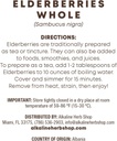 Alkaline Herb Shop Just Herbs: Elderberries Whole