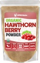 XPRS Nutra Organic Hawthorn Berry Powder - Premium USDA Organic Hawthorne Berry Powder for Cardiovascular Support - Vegan Friendly Hearth Health Supplement (16 Ounce)