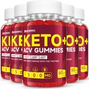 Keto ACV Gummies - 1500mg Apple Cider Vinegar with Mother - Vegan, Non-GMO,Organic Apple Cider Vinegar Gummies for Women Men, Detox & Cleanse, 5 Pack