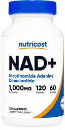 Nutricost NAD+ Supplement 1,000mg per Serving, 120 Capsules, 60 Servings