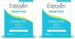Estroven Sleep Cool for Menopause Relief, 30 Ct, Sleep Support Supplement With Clinically Proven Ingredients to Relieve Menopause Symptoms plus Night Sweats & Hot Flash Relief, Drug-Free & Gluten-Free