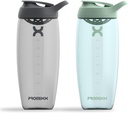 Promixx Pursuit Protein Shaker Bottle (32 oz) – Silent No-Ball Mixer, Leak-Proof Lid, BPA/BPS & Phthalate-Free ECOZEN – Easy-Clean Shaker Cup for Protein Shakes, Pre & Post-Workout Smoothies
